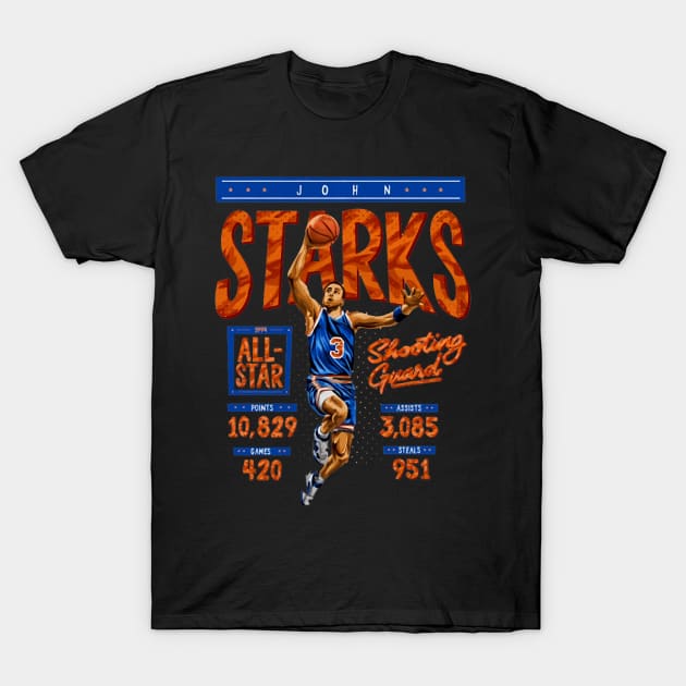 John Starks New York Stats T-Shirt by Erianna Bee